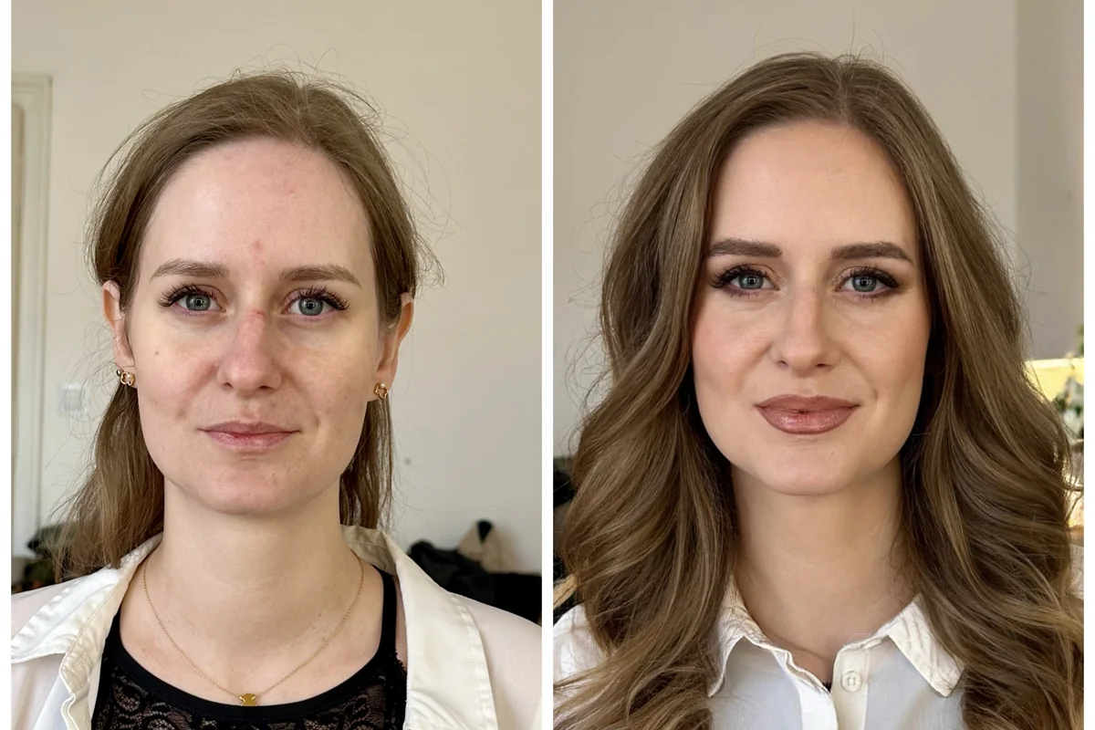 Proměna make-upem – před a po líčení 21