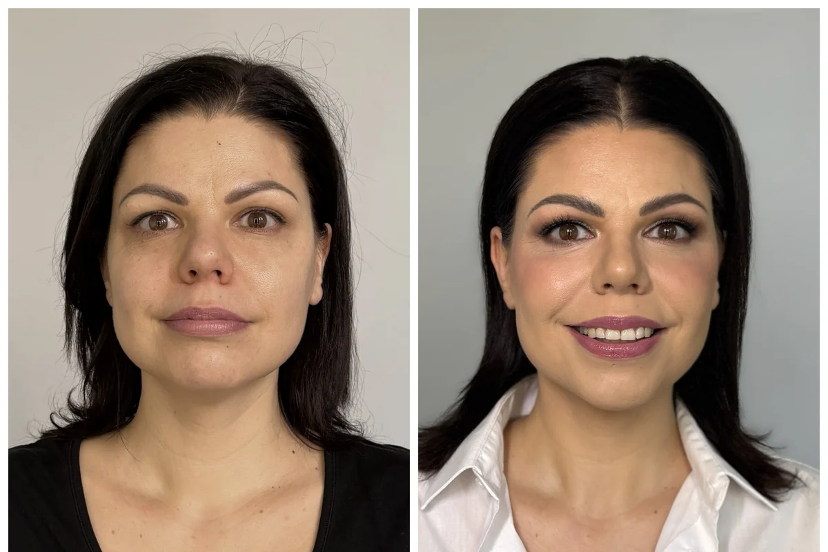 Proměna make-upem – před a po líčení 34