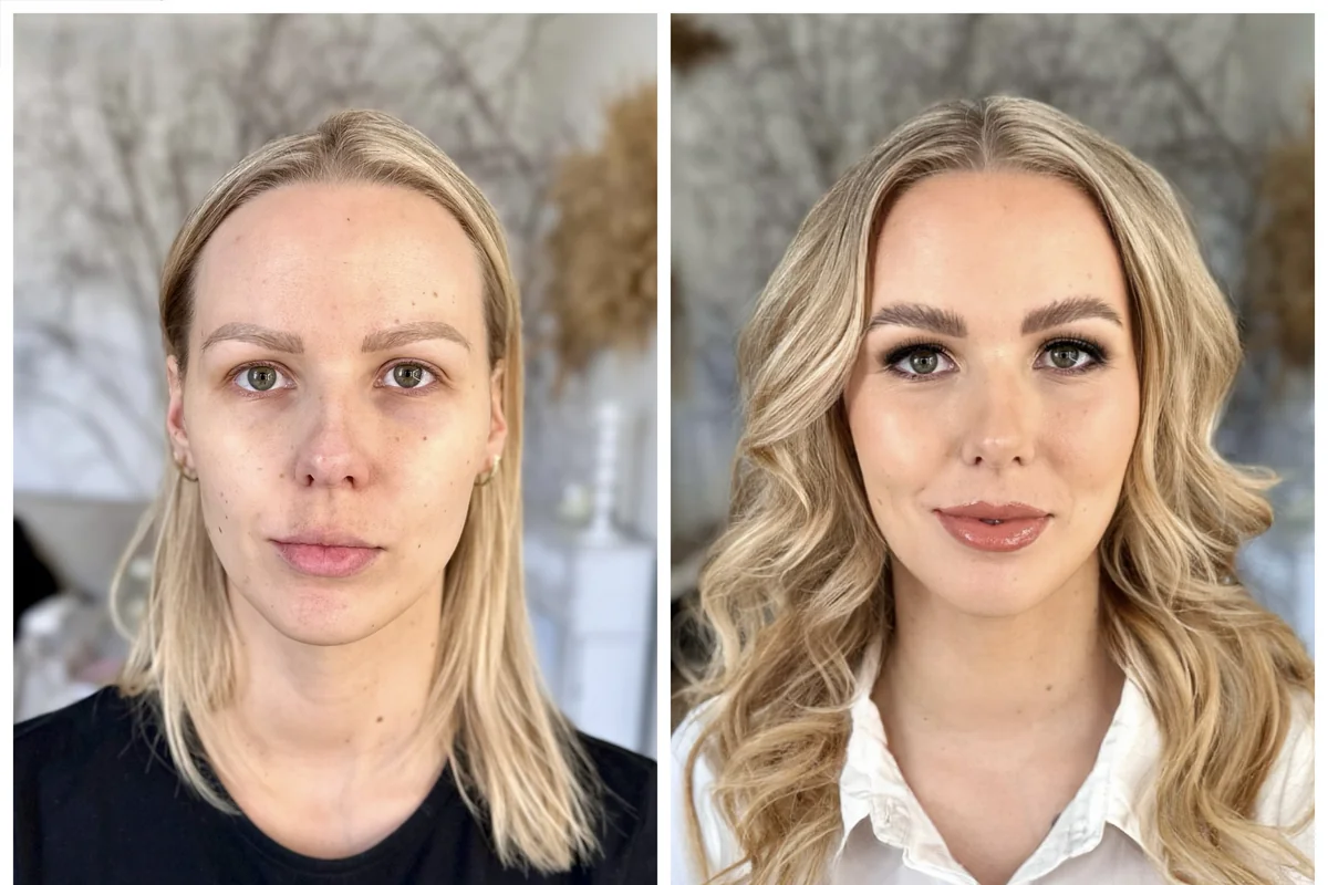 Proměna make-upem – před a po líčení 35