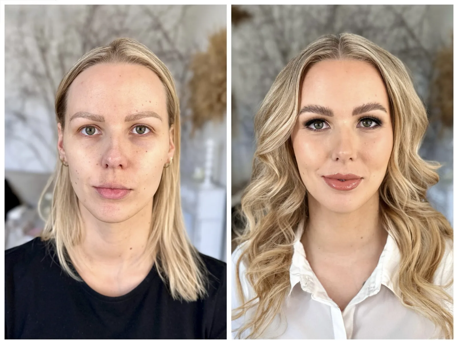 Proměna make-upem – před a po líčení 40