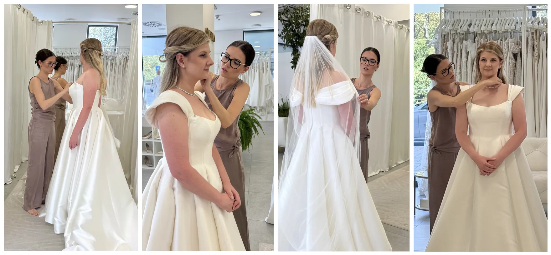 Bridal Styling – zkouška svatebních šatů v salonu